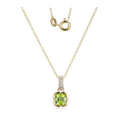 Collana in argento con Peridoto
