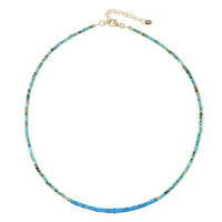 Collana in argento con Apatite Blu Neon
