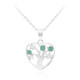 Collana in argento con Smeraldo Brasiliano