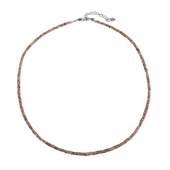 Collana in argento con Zircone Champagne