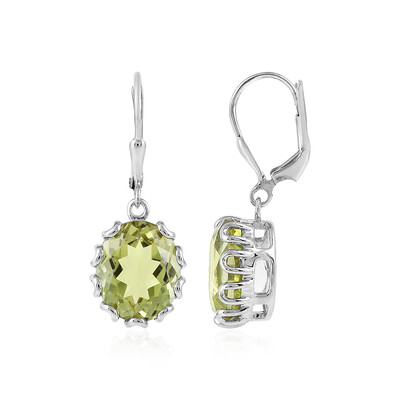 Orecchini in argento con Quarzo Limone
