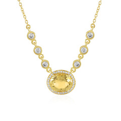 Collana in argento con Berillo Dorato