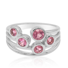 Anello in argento con Tormalina Rosa