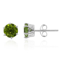 Orecchini in argento con Peridoto della Birmania