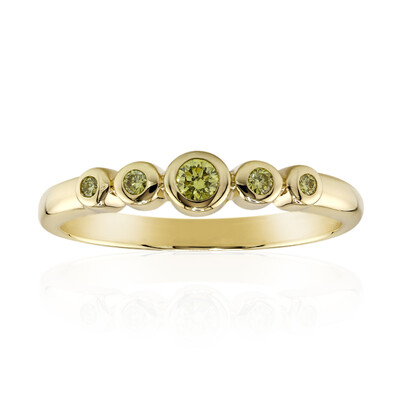 Anello in oro con Diamante Giallo VS1 (Annette)