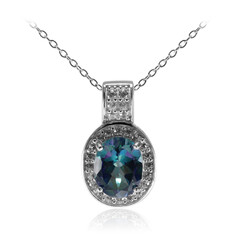 Collana in argento con Topazio Nettuno