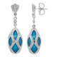 Orecchini in argento con Marcassite Cromo a specchio (Dallas Prince Designs)