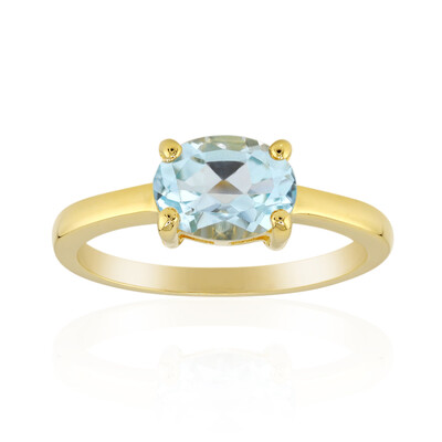 Anello in argento con Topazio Blu Cielo