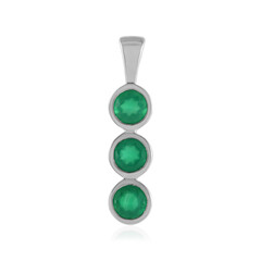 Ciondolo in argento con Onice Verde