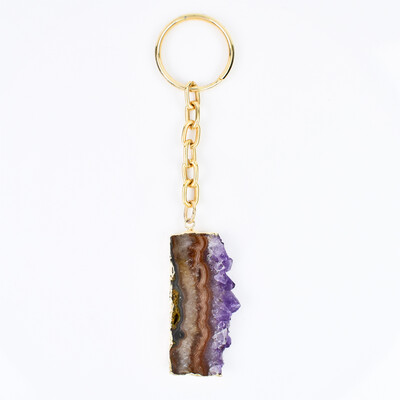 Accessorio in acciaio inossidabile con Ametista