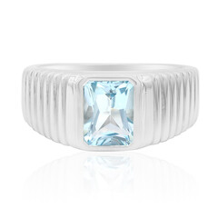 Anello in argento con Topazio Blu Cielo