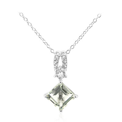 Collana in argento con Ametista Verde