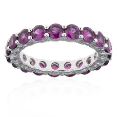 Anello in argento con Rodolite