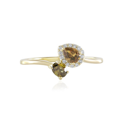 Anello in oro con Diamante Arancione SI (de Melo)