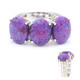 Anello in argento con Turchese Kingman Mohave Porpora (Gems en Vogue)