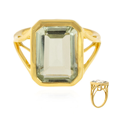 Anello in argento con Ametista Verde