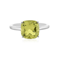 Anello in argento con Quarzo Limone
