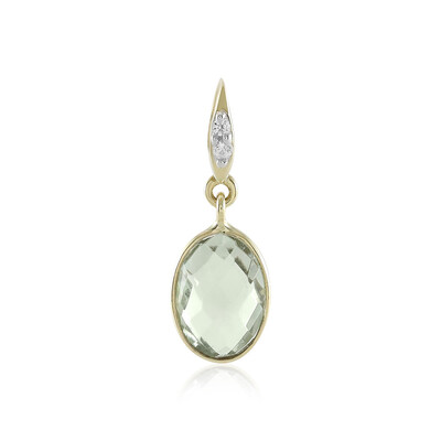 Ciondolo in oro con Ametista Verde
