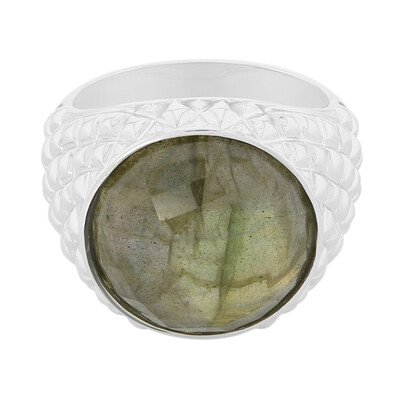 Anello in argento con Labradorite