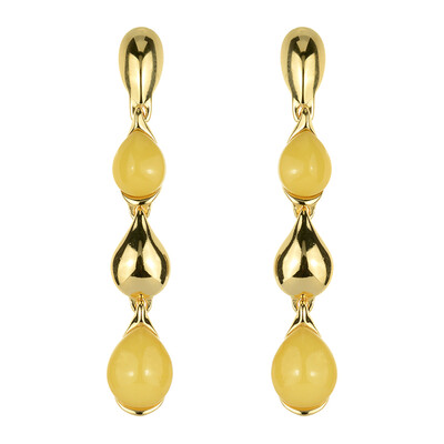 Orecchini in argento con Ambra Baltica (dagen)