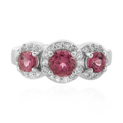 Anello in argento con Tormalina Rosa