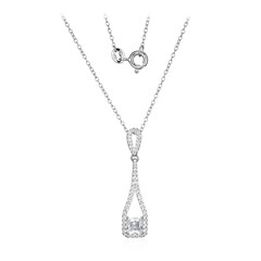Collana in argento con Topazio Bianco