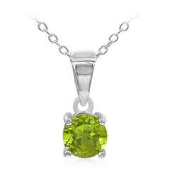 Collana in argento con Peridoto della Birmania