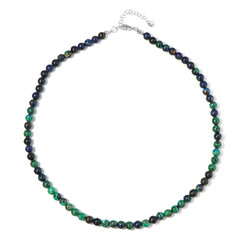 Collana in argento con Malachite Azzurrite