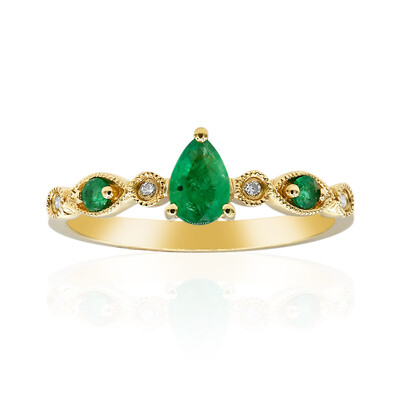 Anello in oro con Smeraldo Zambia AAA (CIRARI)