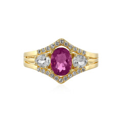 Anello in argento con Fluorite Rosa del Messico