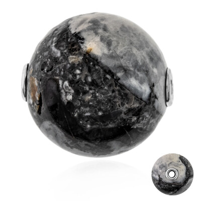 Ciondolo in argento con Diaspro Maligano (MONOSONO COLLECTION)