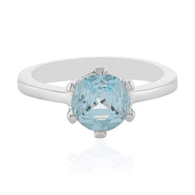 Anello in argento con Topazio Blu Cielo