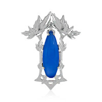 Ciondolo in argento con Calcedonio Blu