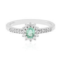 Anello in argento con Smeraldo Colombiano