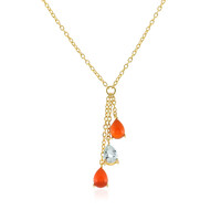 Collana in argento con Corniola