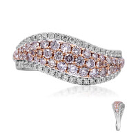 Anello in oro con Diamante Rosa I1 (CIRARI)