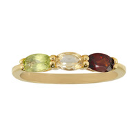 Anello in argento con Granato