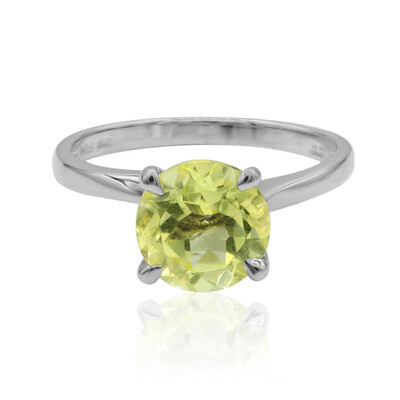 Anello in argento con Citrino Limone