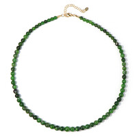 Collana in argento con Diopside Russo