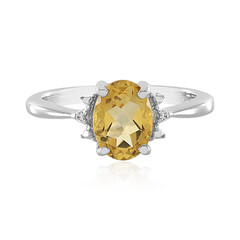 Anello in argento con Citrino