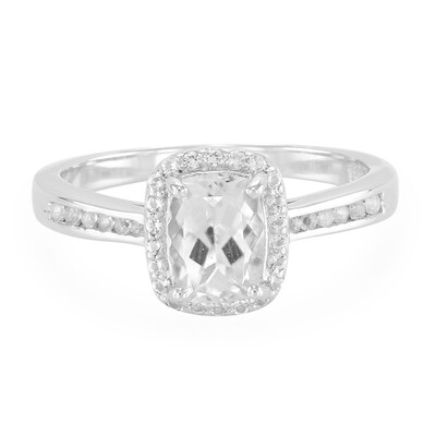 Anello in argento con Goshenite