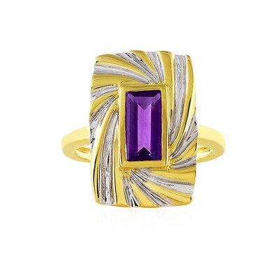 Anello in argento con Ametista (MONOSONO COLLECTION)