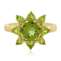 Anello in argento con Peridoto