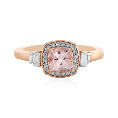 Anello in oro con Morganite AAA (D'vyere)