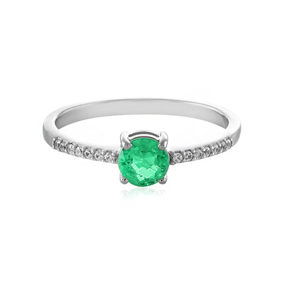 Anello in argento con Smeraldo Russo