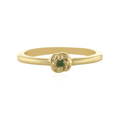Anello in argento con Diamante Verde I3