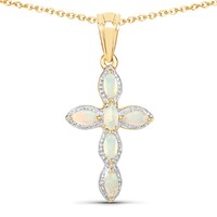 Collana in argento con Opale di Welo