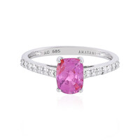 Anello in oro con Zaffiro Luc Yen (non riscaldato) (AMAYANI)