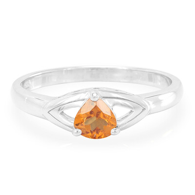 Anello in argento con Granato Essonite