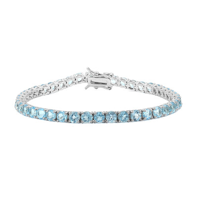 Bracciale in argento con Topazio Blu Svizzero